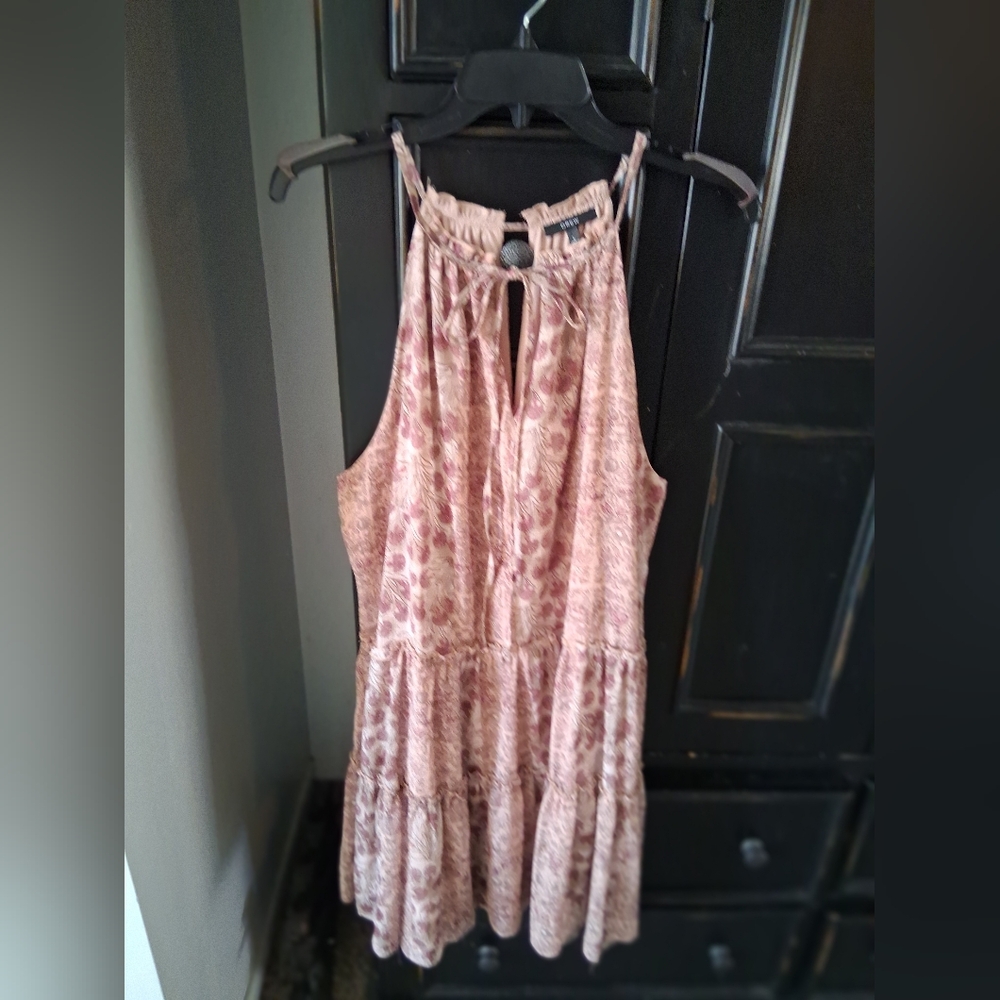 DREW Pink Patterned Sleeveless Dress